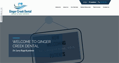 Desktop Screenshot of gingercreekdental.com